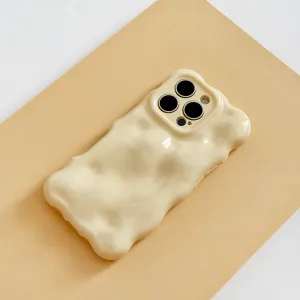 Hybrid Protection 3D Bubble Phone Case - Butter Yellow
