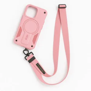 Handheld device MagSafe Crossbody Strap Case with Stand for iPhone ?C Long Adjustable Lanyard, Hands-Free