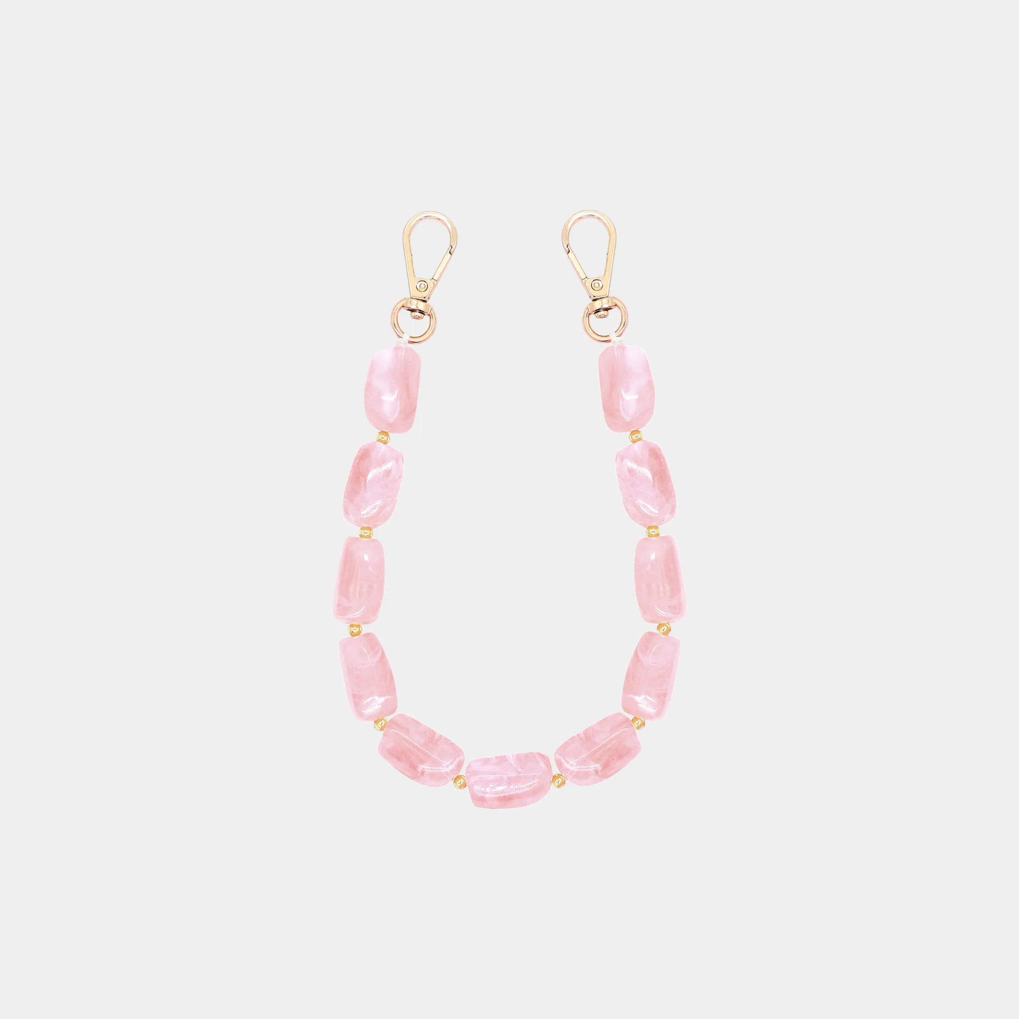 Abbey Beads Wristlet | Blush Pink Functional Accessory