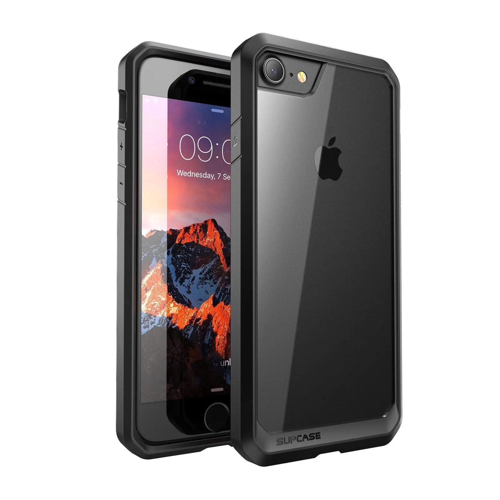 Modern Grip Ergonomic form iPhone 7 Plus / 8 Plus Unicorn Beetle Hybrid Protective Bumper Case-Black