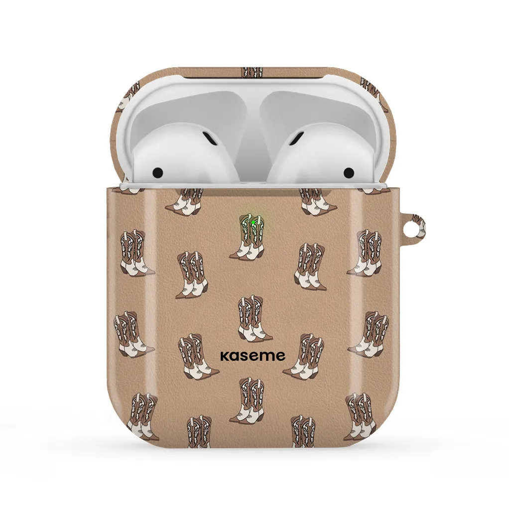 Howdy Mocha AirPods Case Everyday Storage Organizer