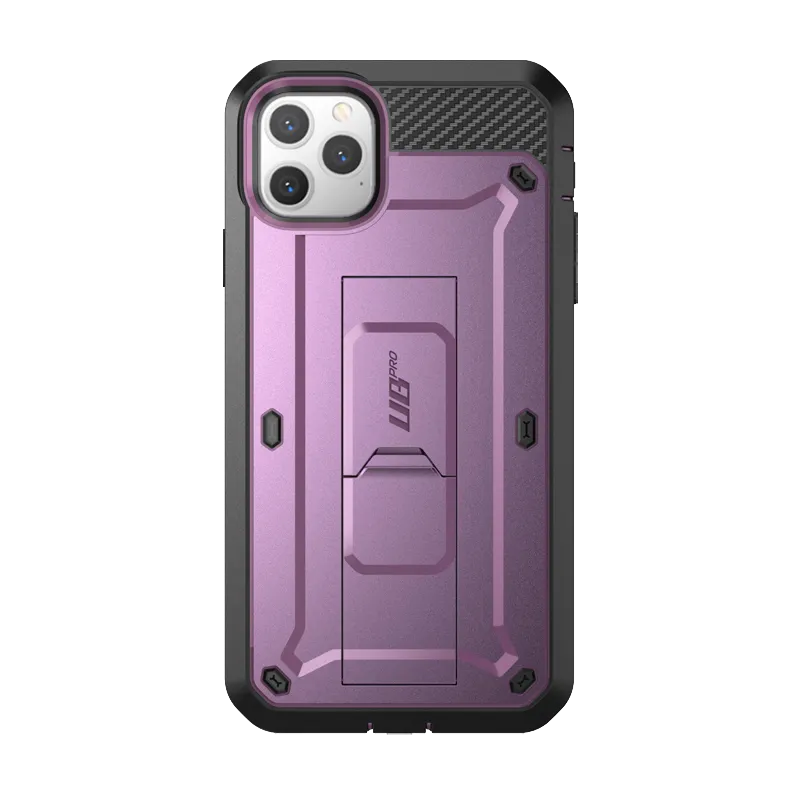iPhone 11 Pro Max 6.5 inch Unicorn Beetle Pro Rugged Case-Metallic Purple Soft Material Minimal Comfort