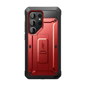 Compact Frame Protective Pattern Galaxy S25 Ultra Unicorn Beetle PRO Rugged Case-Metallic Red