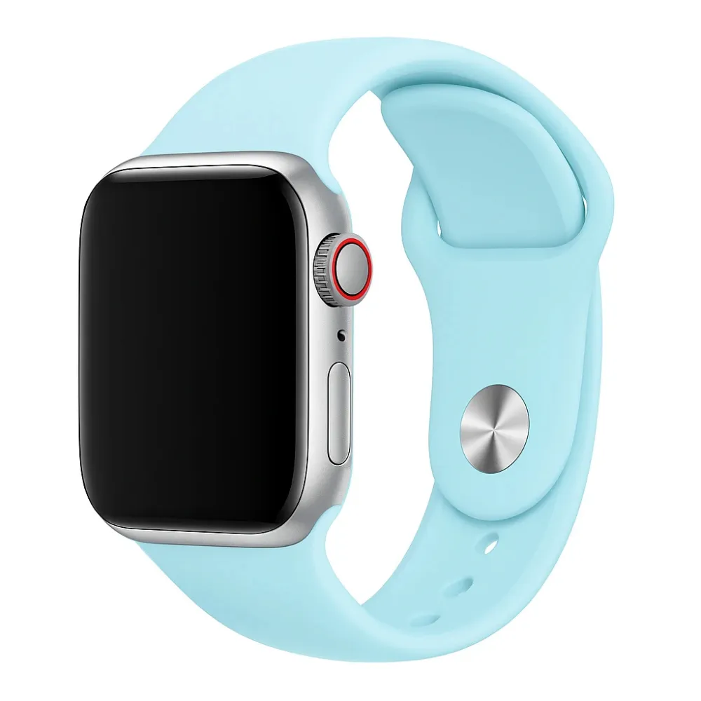 Outdoor Performance Gear Flexible Wear Apple Watch Silicone Strap (Baby Blue)