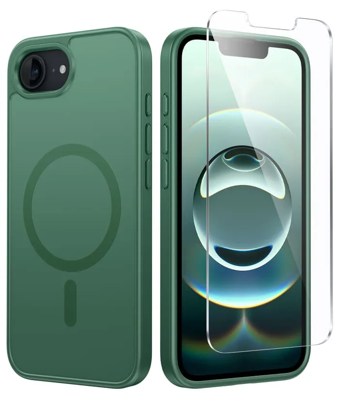 high quality build FNTCASE for iPhone SE 4/ SE 2025/ 16E Phone Case: Magnetic Matte Textured Shockproof Military Grade Drop Protection Cell Phone Cover