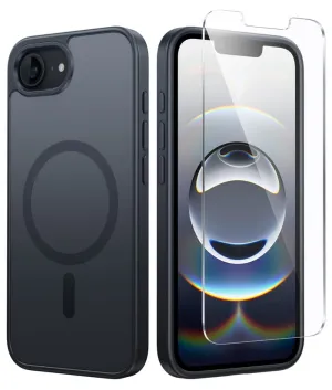 Stylish Aesthetic FNTCASE for iPhone SE 4/ SE 2025/ 16E Phone Case: Magnetic Matte Textured Shockproof Military Grade Drop Protection Cell Phone Cover