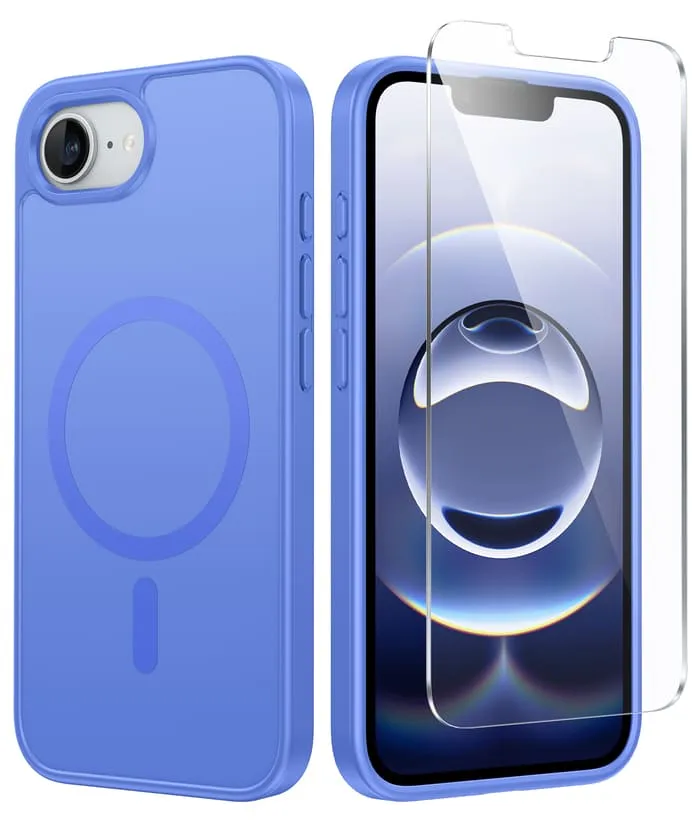 Compact Structure Student Friendly FNTCASE for iPhone SE 4/ SE 2025/ 16E Phone Case: Magnetic Matte Textured Shockproof Military Grade Drop Protection Cell Phone Cover