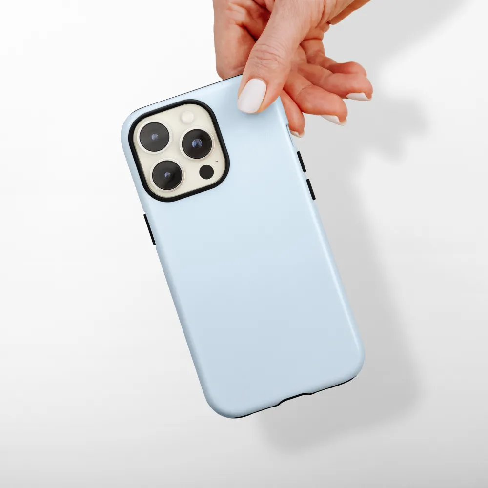 Tough Phone Case - NAKD Baby Blue Compact Design Durable Build Texture