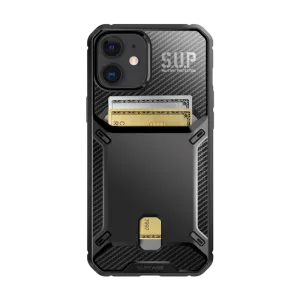 iPhone 12 mini 5.4 inch Unicorn Beetle Vault Wallet Case-Black Durable Shape