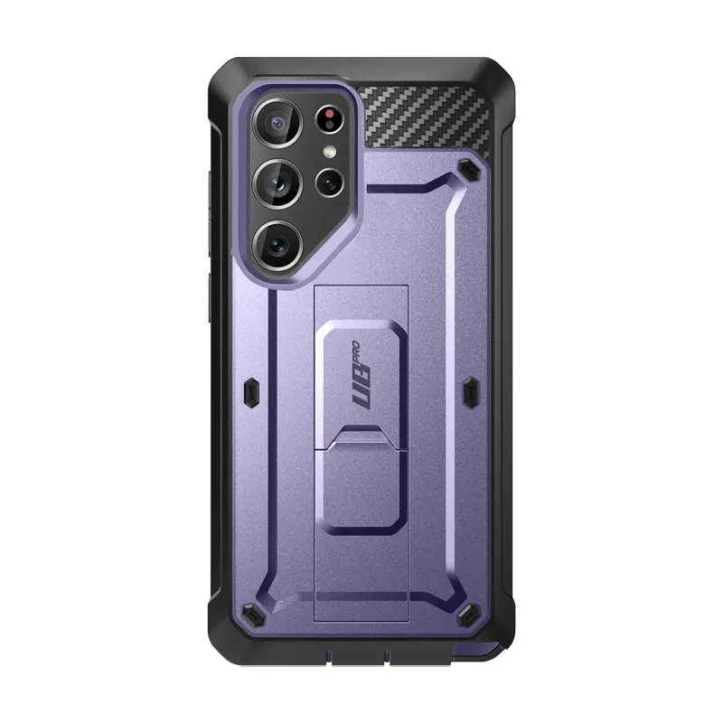 Premium Grip Galaxy S24 Ultra Unicorn Beetle PRO Rugged Case-Metallic Purple