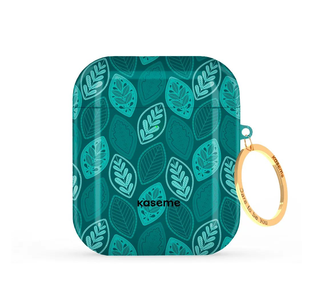 lightweight neon gradient silicone shell Antique Blue AirPods Case