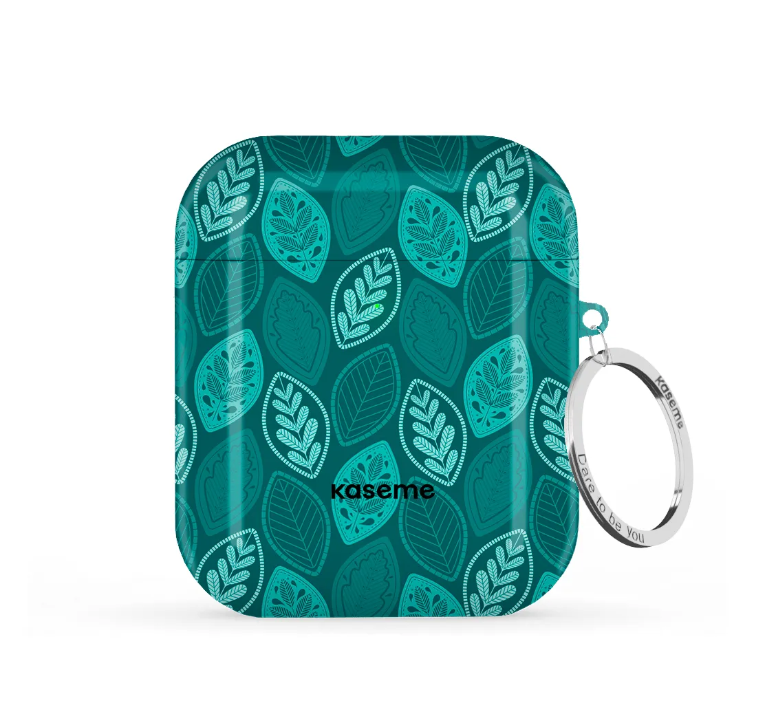 Antique Blue AirPods Case magnetic flip travel airpods case