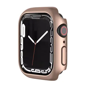Soft Shell Shielding Apple Watch 7 PC Hard Case 41mm (Rose Gold)