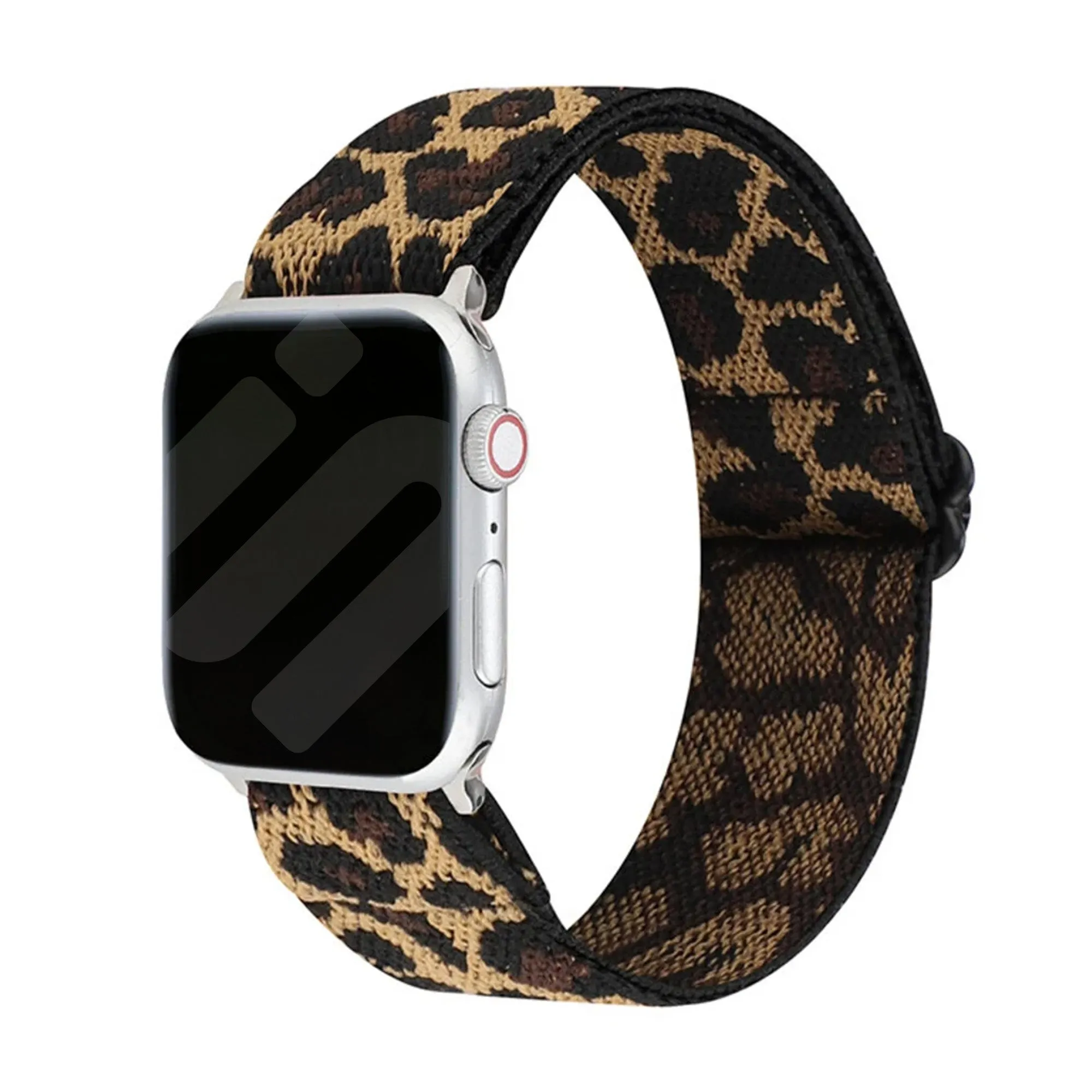 Sleek Comfort Fit Flexible Comfort Apple Watch Elastic Strap (Leopard)