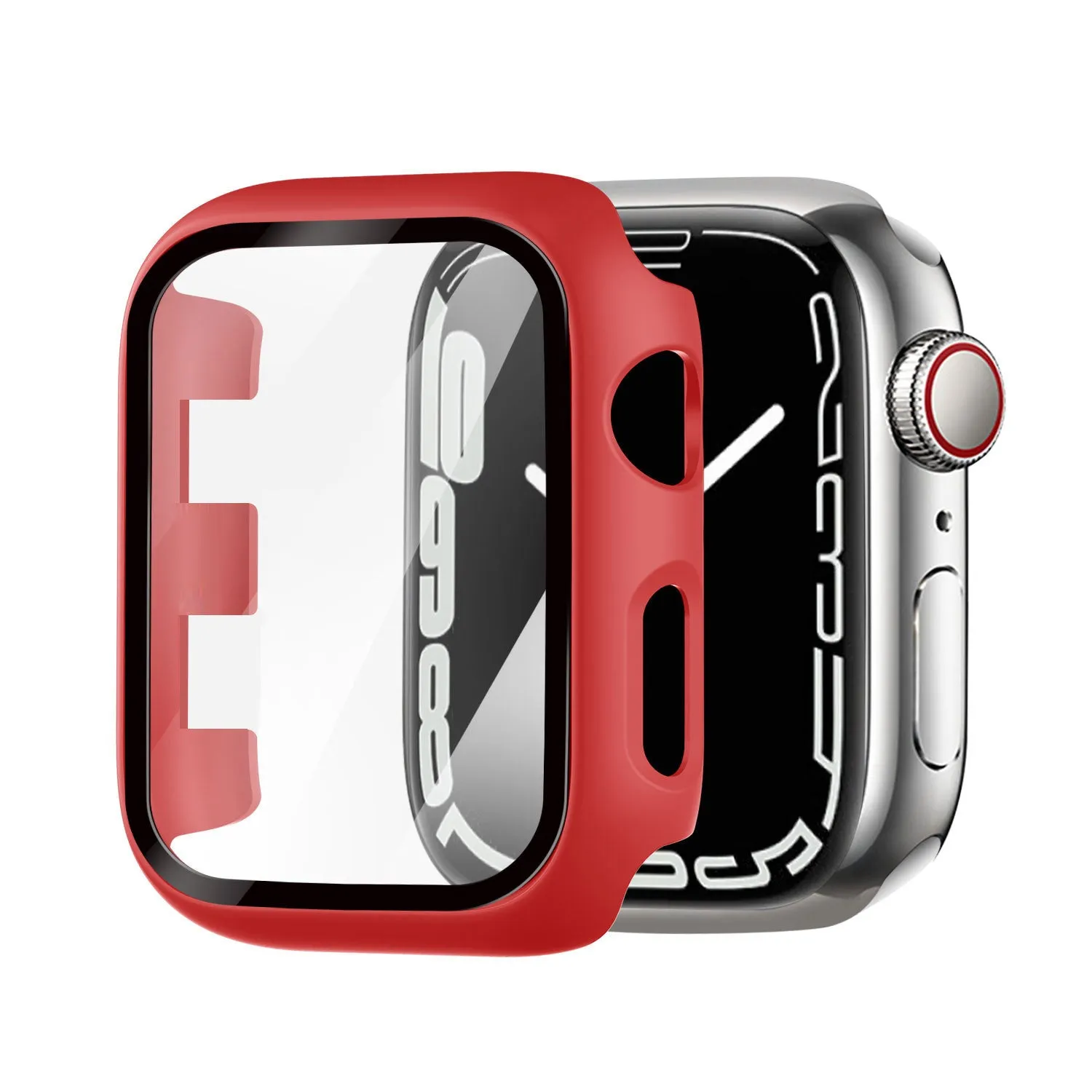Apple Watch Hardcase with Glass (Red) Cold resistant Protective Armor