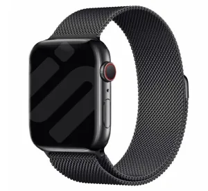 Luxury Modern Style Apple Watch Milanese Strap (Black)