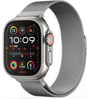 Apple Watch Milanese Strap (Titanium) Simple Look Durable Travel Gear