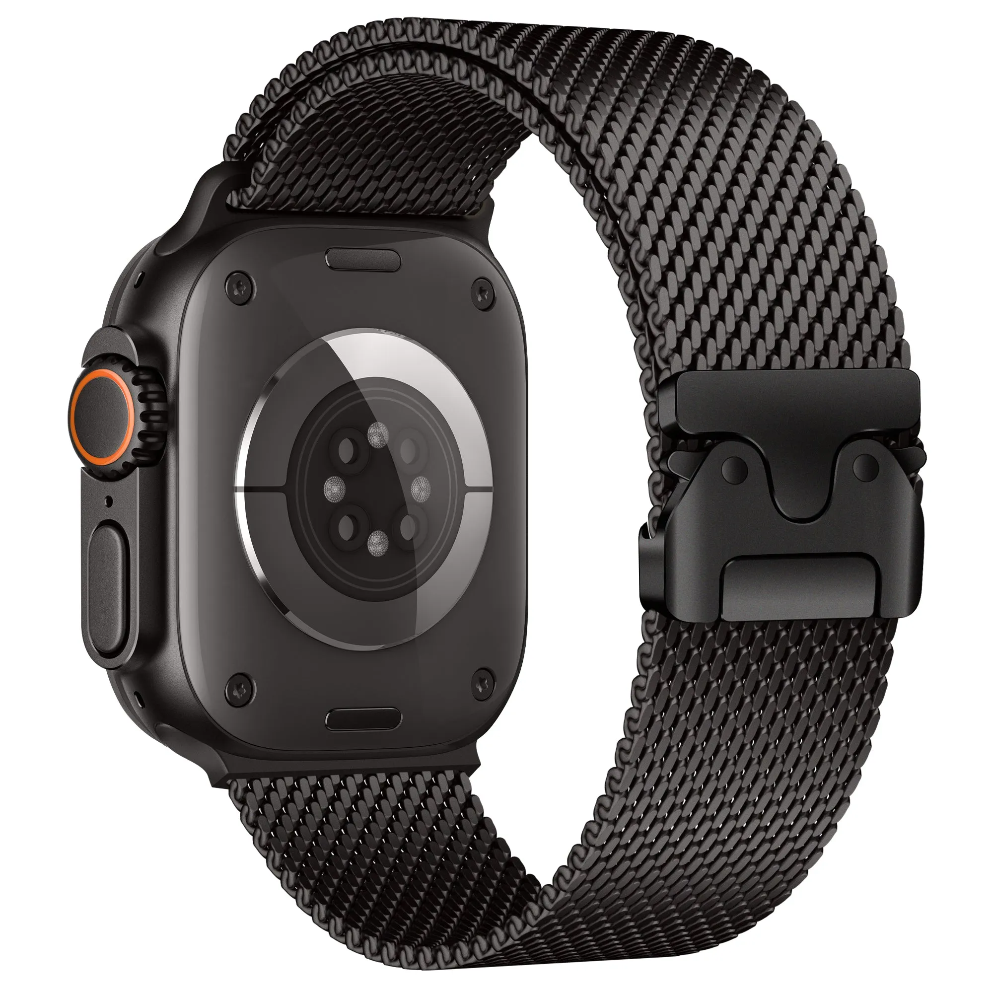 Apple Watch Modern Milanese Strap (Black) Breathable Comfort
