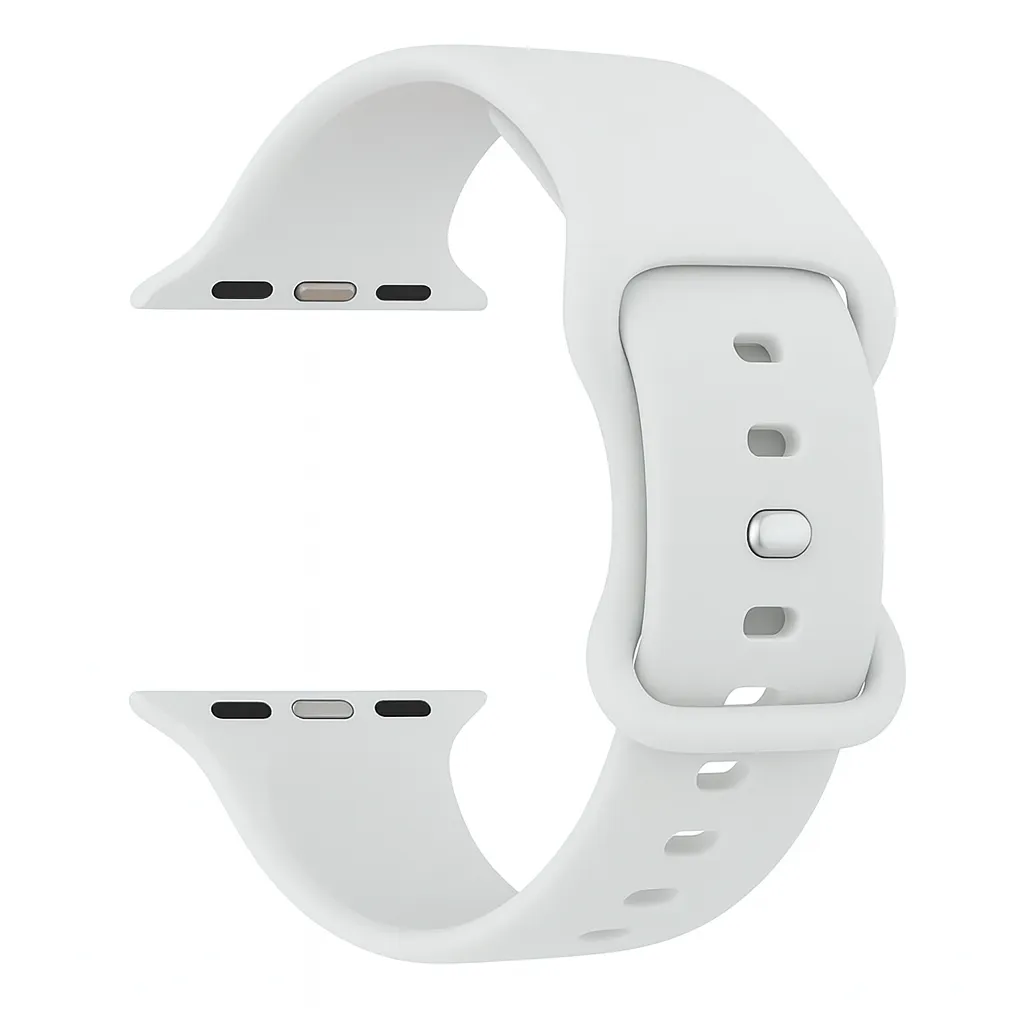 Magnetic Closure Apple Watch Silicone Strap Classic (White)