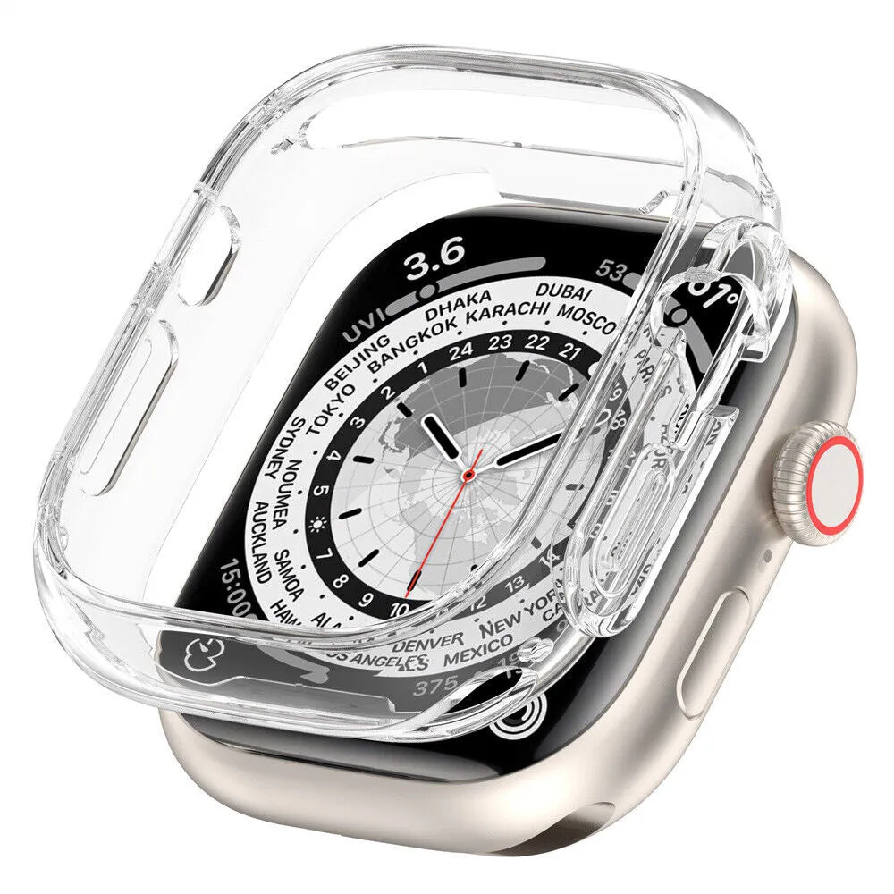 Apple Watch Ultra PC Hard Case 49mm (Transparent) Anti-Fingerprint Coating