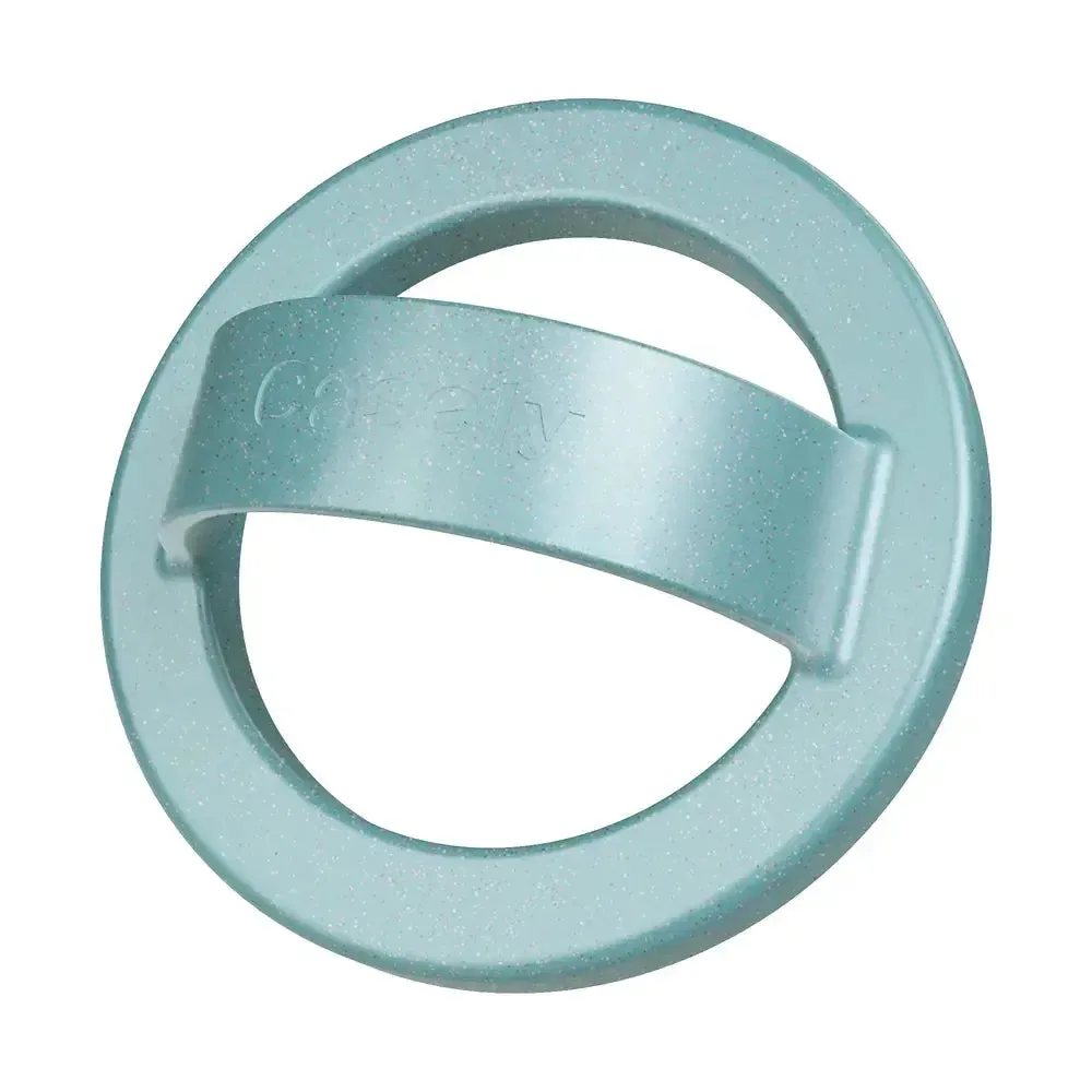 Aquamarine | Ocean Blue Shimmer MagRing Premium Desk Ring Luxury Finger Spin