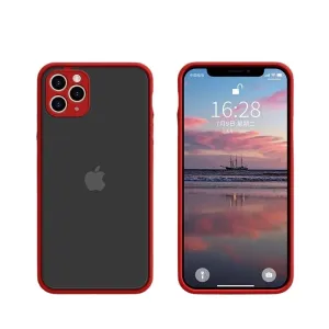 Rugged Feel Matte Edge Awesome Colour Frame Phone Case For iPhone