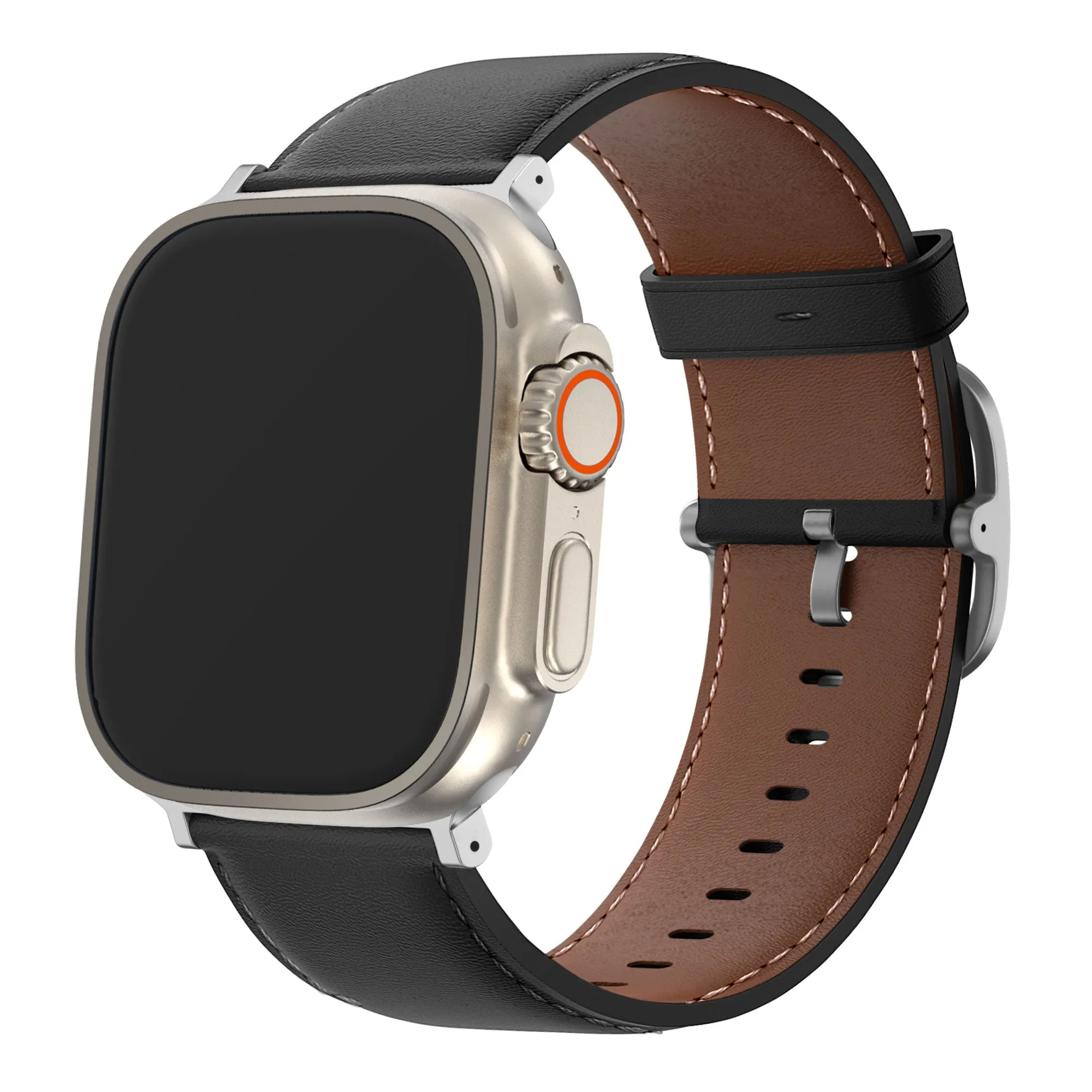 Bandz Apple Watch Leather Strap 'Classic' (Black) fitness gear