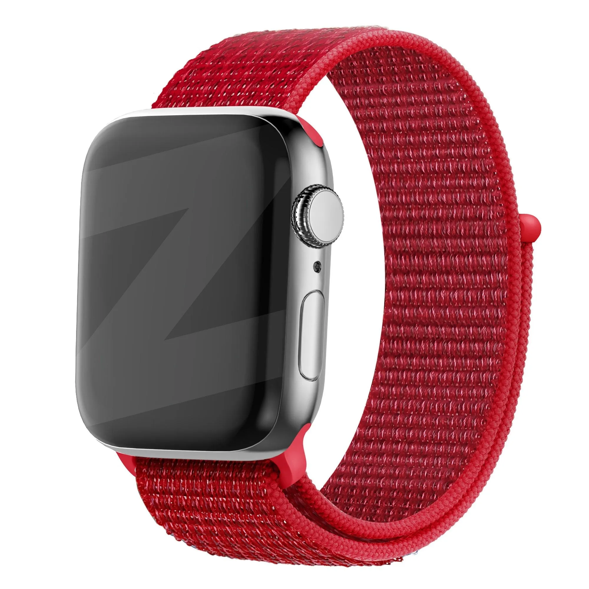 Trendy Choice Soft Fashion Touch Bandz Apple Watch Nylon Strap 'Classic' (Red)