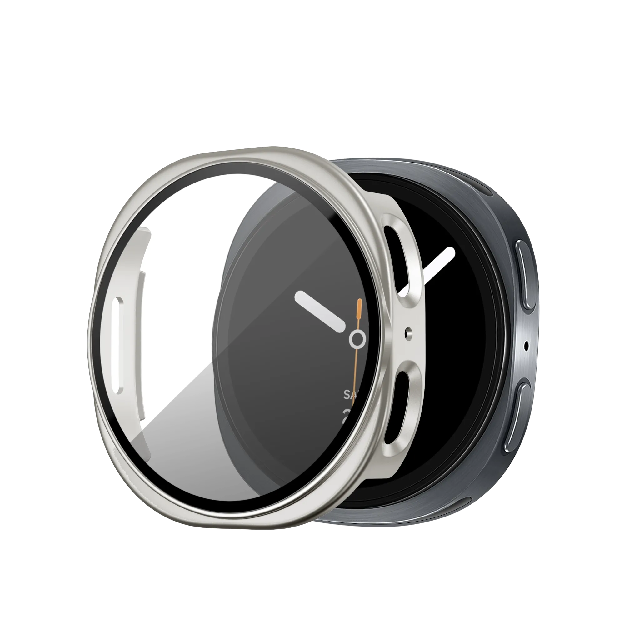 Casual Armor Bandz Samsung Galaxy Watch 8 - 40mm PC Cover with Glass (Starlight)