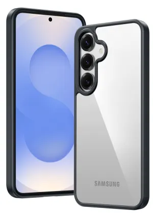 Edge Protection Soft Finish FNTCASE for Samsung Galaxy S25 Plus 6.7 Inch Case: Matte Clear Military Grade Drop Protection Phone Cover