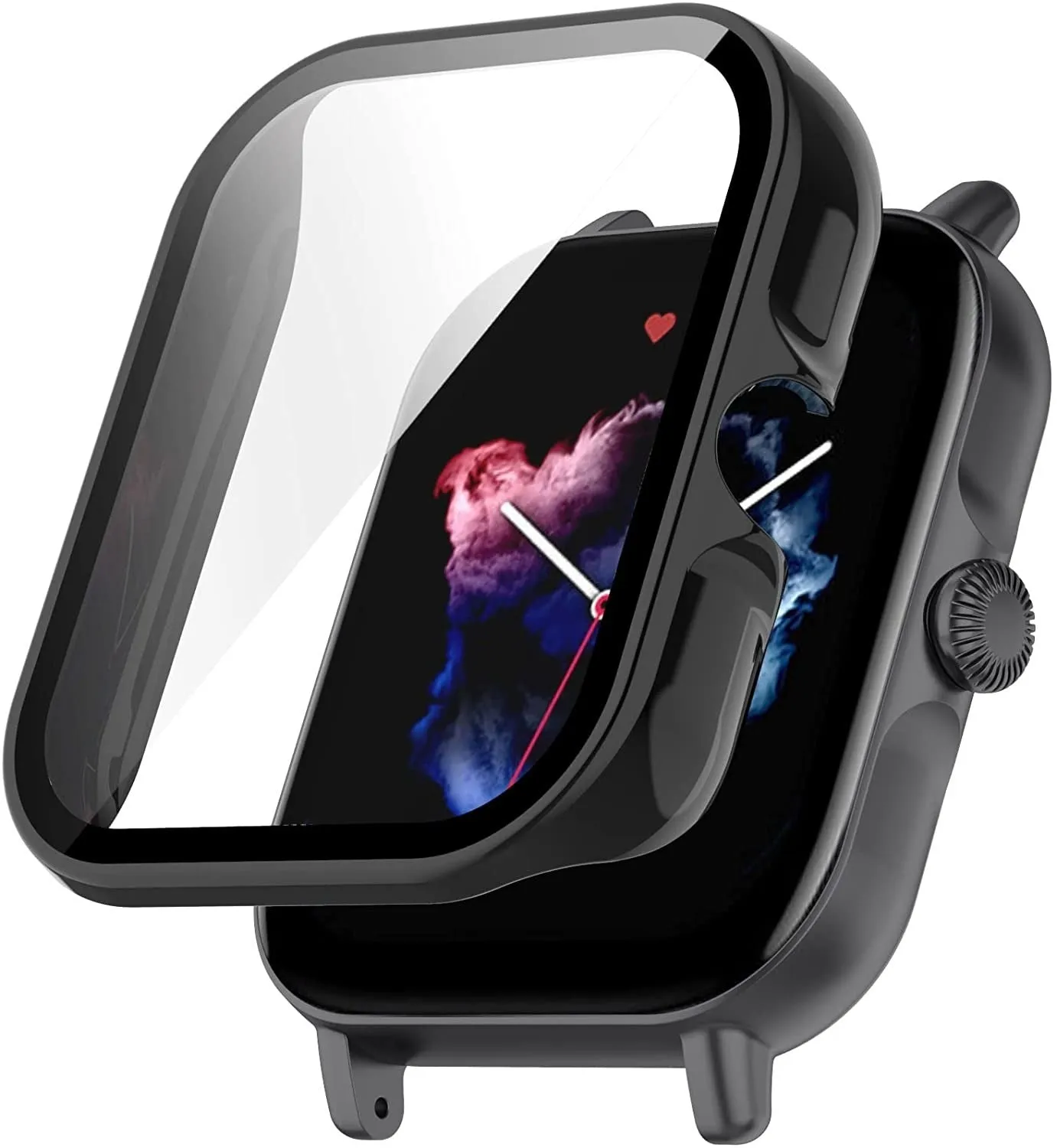 Shock Resistant Frame Flexible Shielding Amazfit GTS 3 TPU Case (Black)