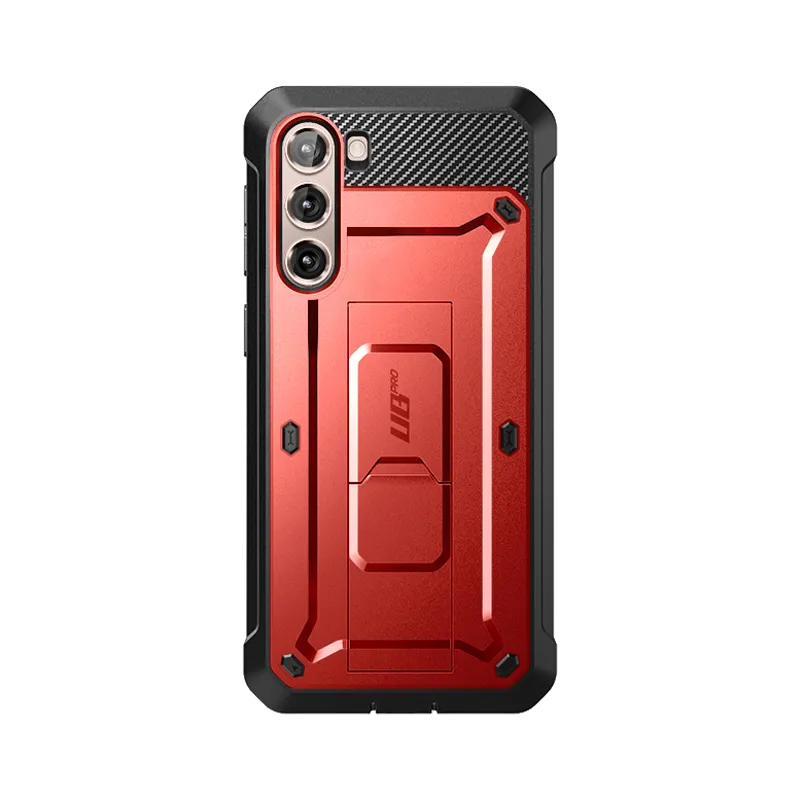 Comfort Fit Rugged Pattern Design Galaxy S23 Unicorn Beetle PRO Rugged Case-Metallic Red