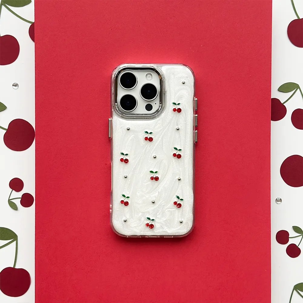 Stylish Choice Cherry Pearl Phone Case