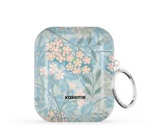 durable travel leather airpods cover Weald Blue AirPods Case