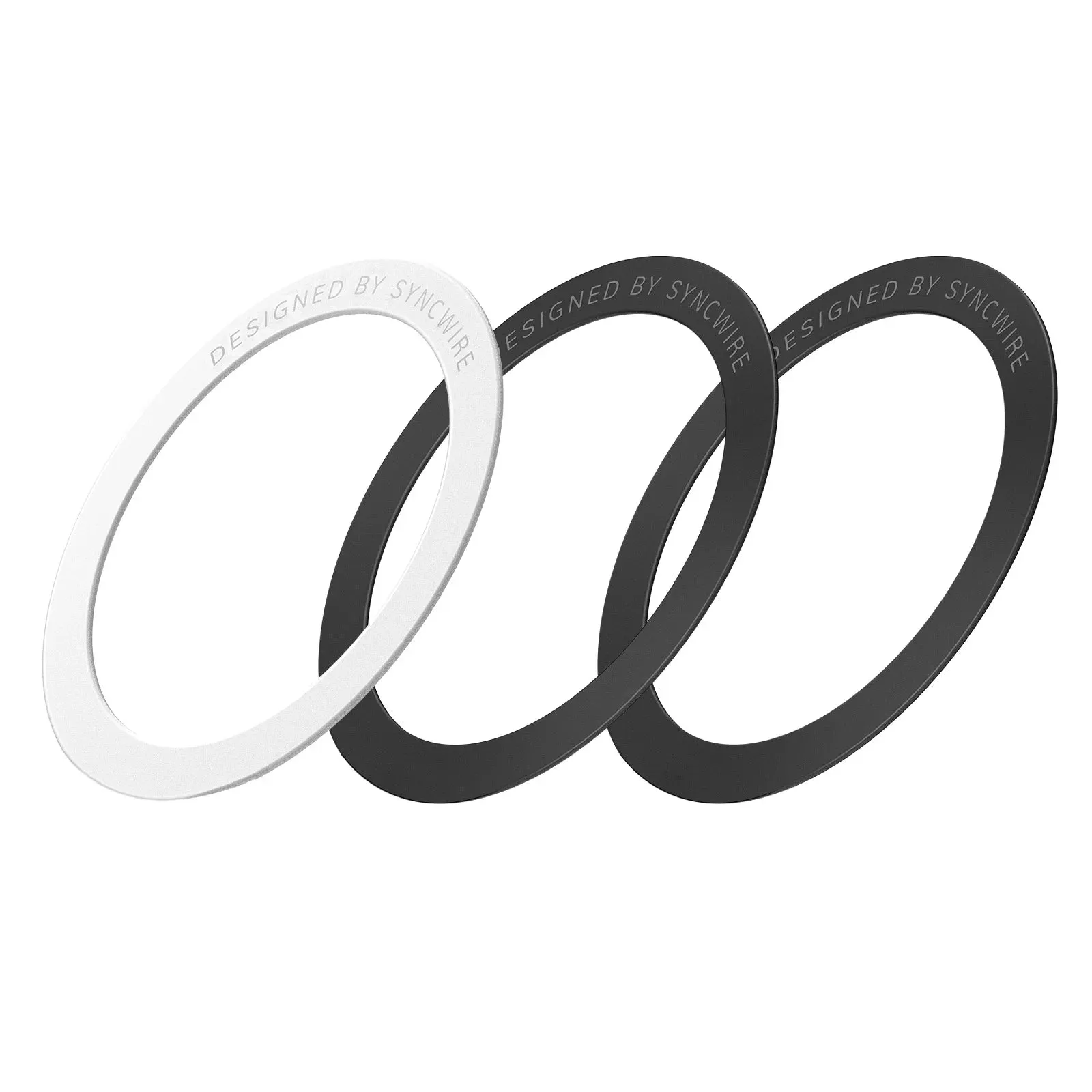 Circular Magnetic Metal Rings (3 Pack) Luxury Finish Multi-Angle Stand