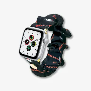 Rugged Build Design Classic Hello Kitty? Black Scrunchie Apple Watch? Band