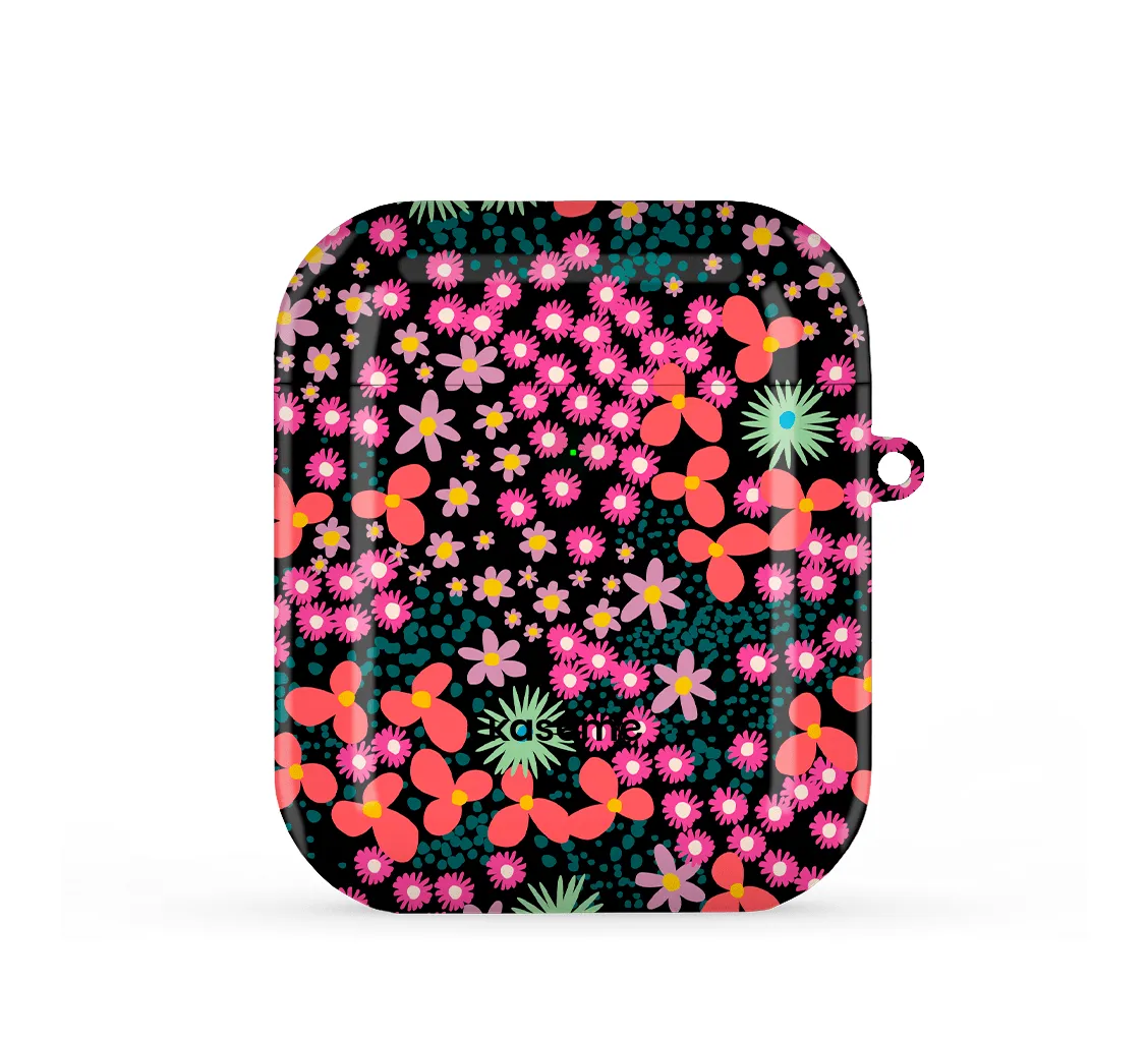 compact daily use case Portable Device Organizer Azalea Black AirPods Case