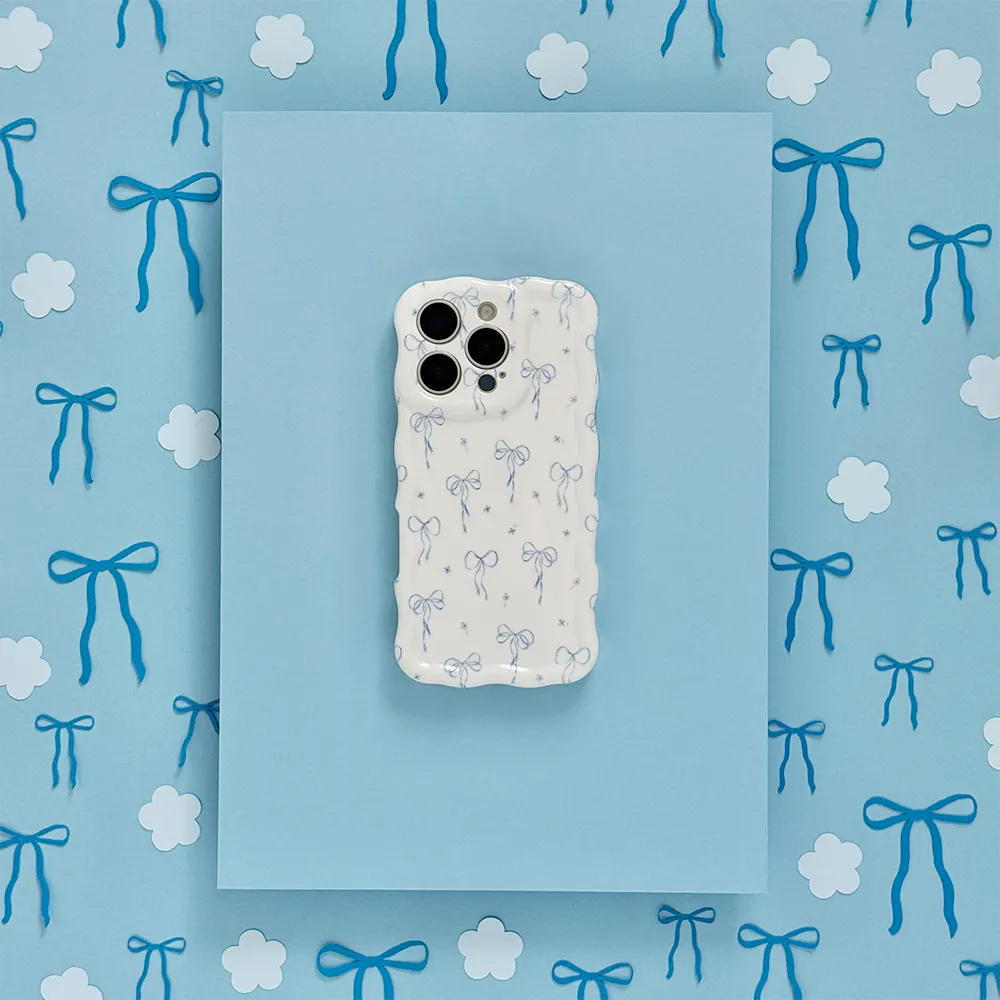 Trendy Look Wavy Phone Case - Bluebell Bows