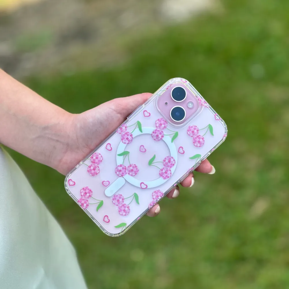 Clear MagSafe? Phone Case - Disco Cherries Flexible Detail Unisex Design