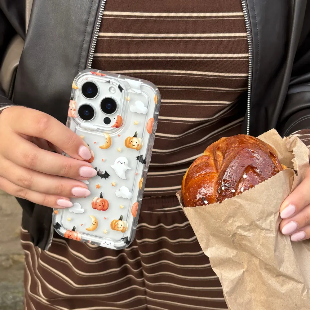 Durable Coating Clear Phone Case - Halloween Friends