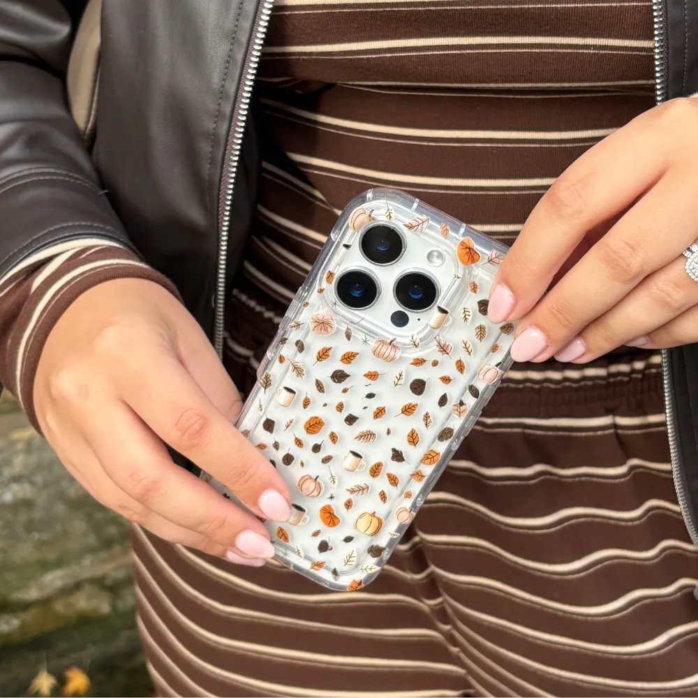 Clear Phone Case - Pumpkin Latte Premium Finish