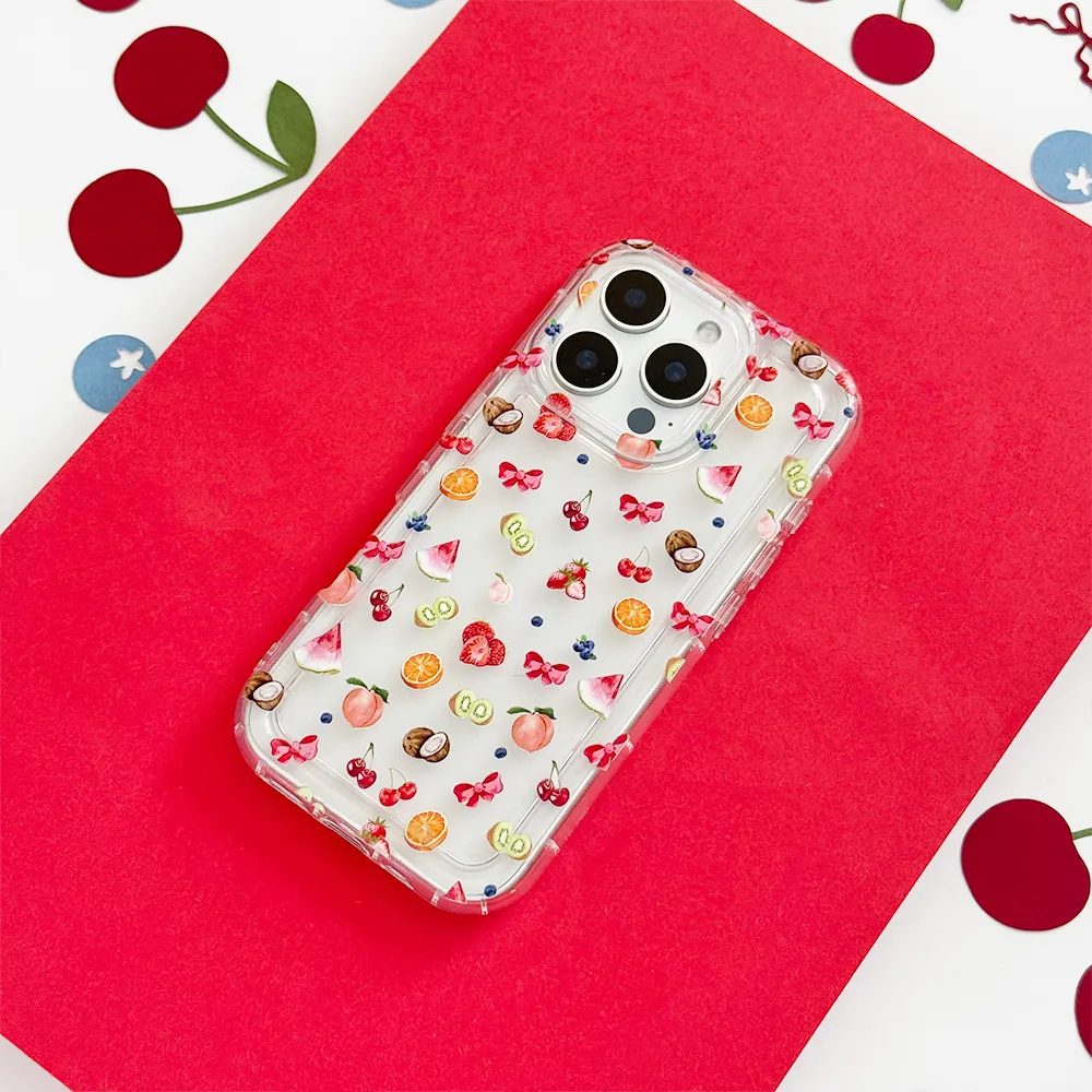 custom design Clear Phone Case - Tutti Fruiti