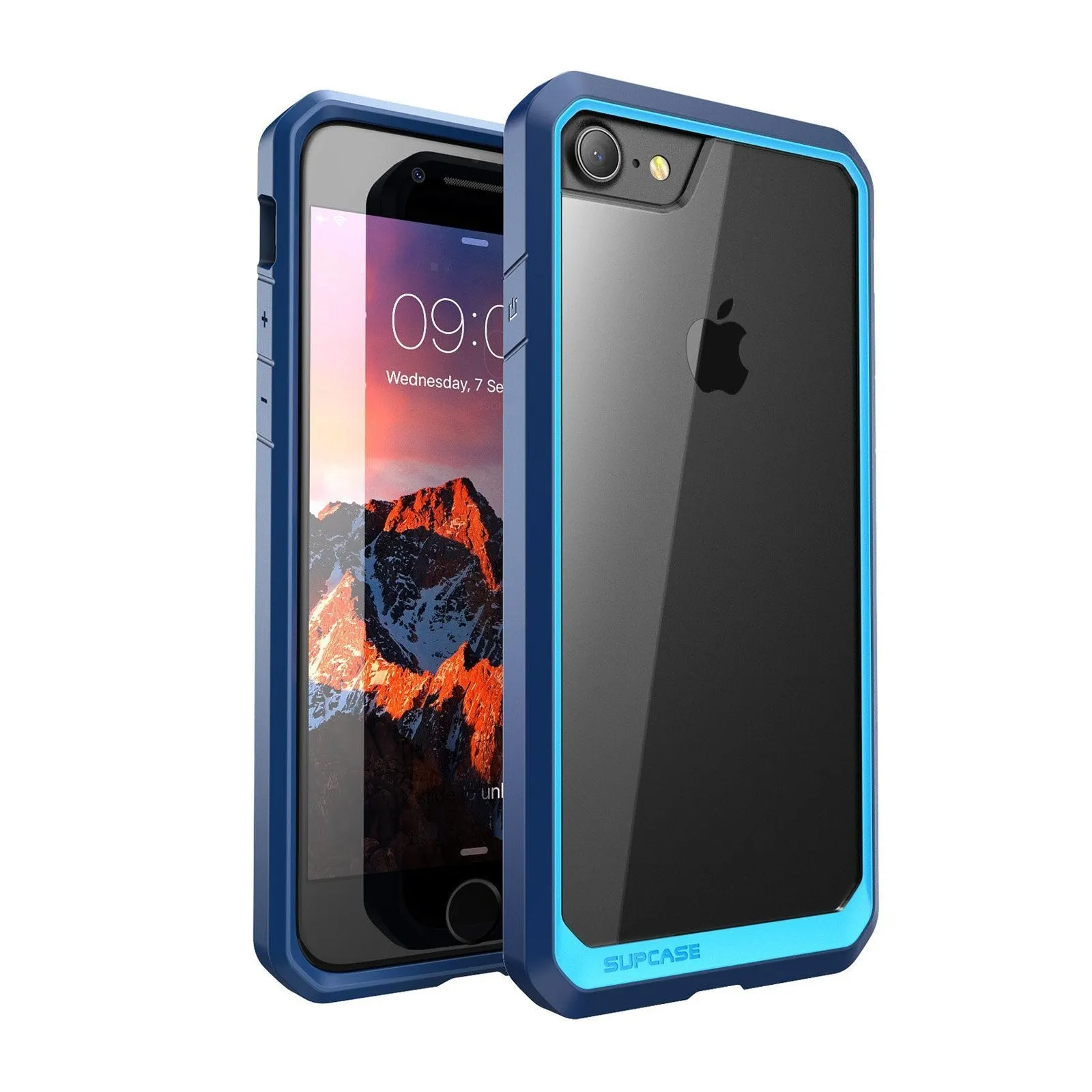 iPhone 7 Plus / 8 Plus Unicorn Beetle Hybrid Protective Bumper Case-Navy Creative Texture