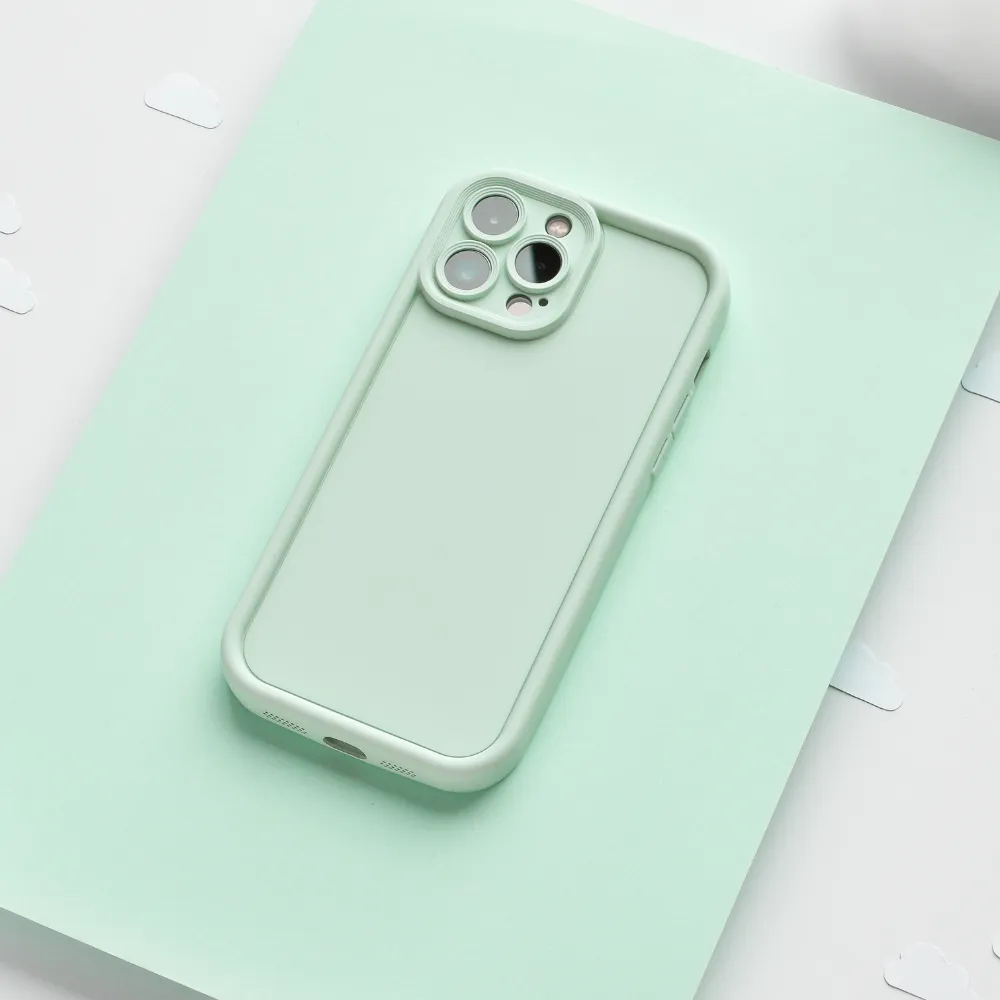 Shockproof Frame Hybrid Form Cloud Soft NAKD Phone Case - Mojito Mint