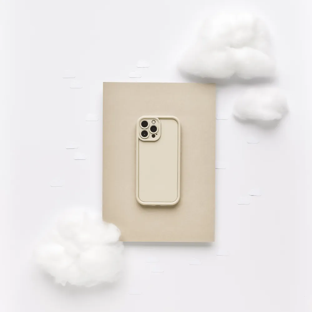 Cloud Soft NAKD Phone Case - Pebble Beige Soft Edge Look