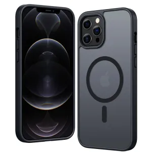 FNTCASE iPhone 12 Pro Max Case: Magnetic Charging Shockproof Magsafe Support - Frosted Oil Spray Touch Gradient Finish