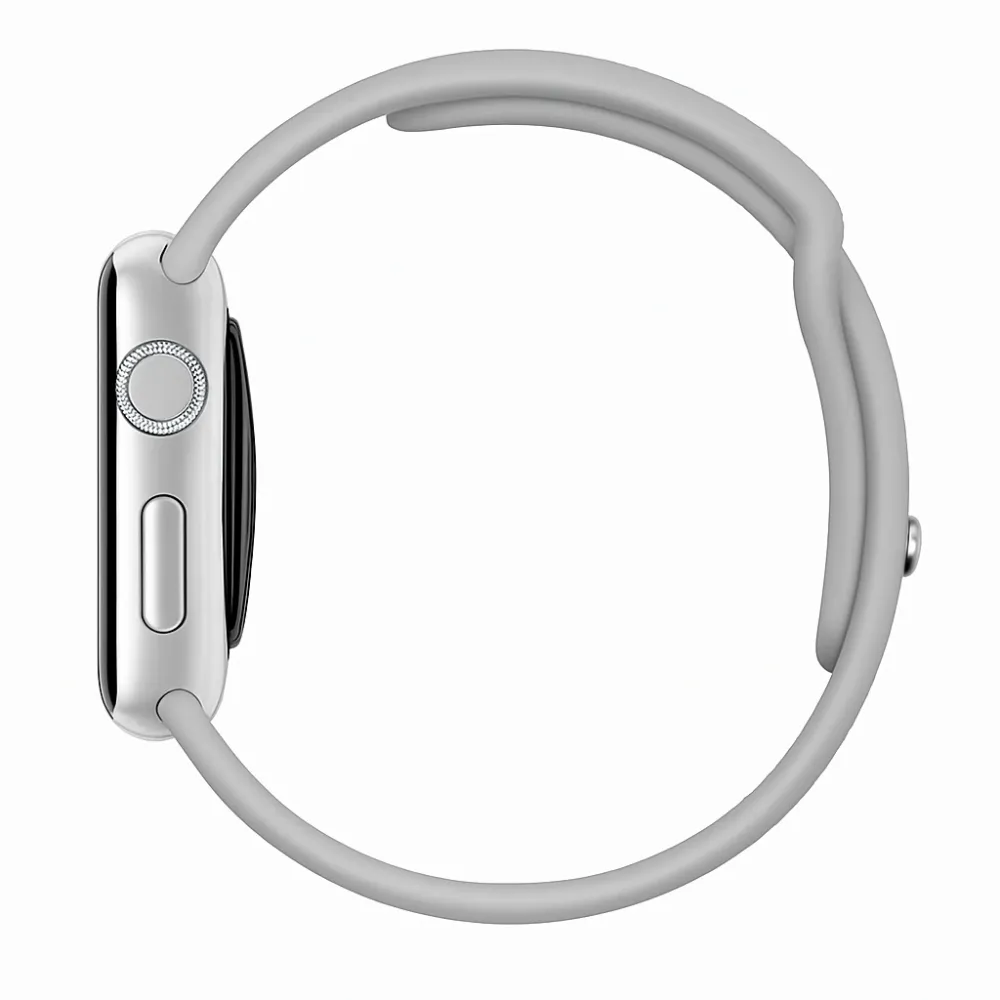 Rugged Utility Wear Outdoor Daily Accessory Apple Watch Silicone Strap (Grey)