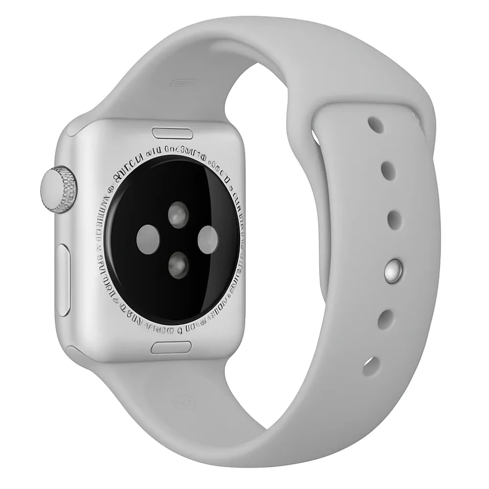 Apple Watch Silicone Strap (Grey) Tough Texture Soft Flexible Design