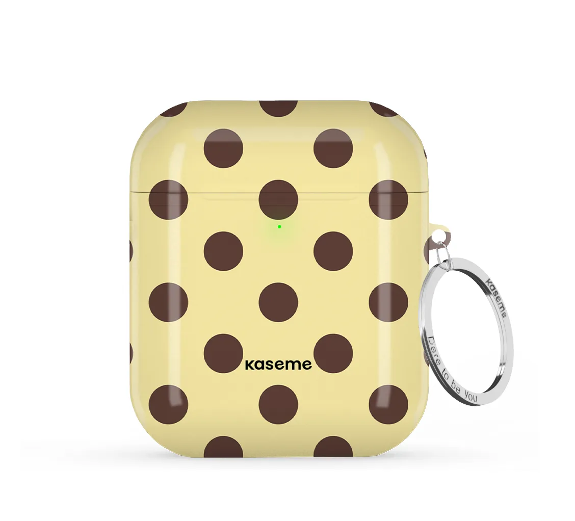 Flexible Rubber Protector Fashion Travel Organizer Couture Yellow AirPods Case