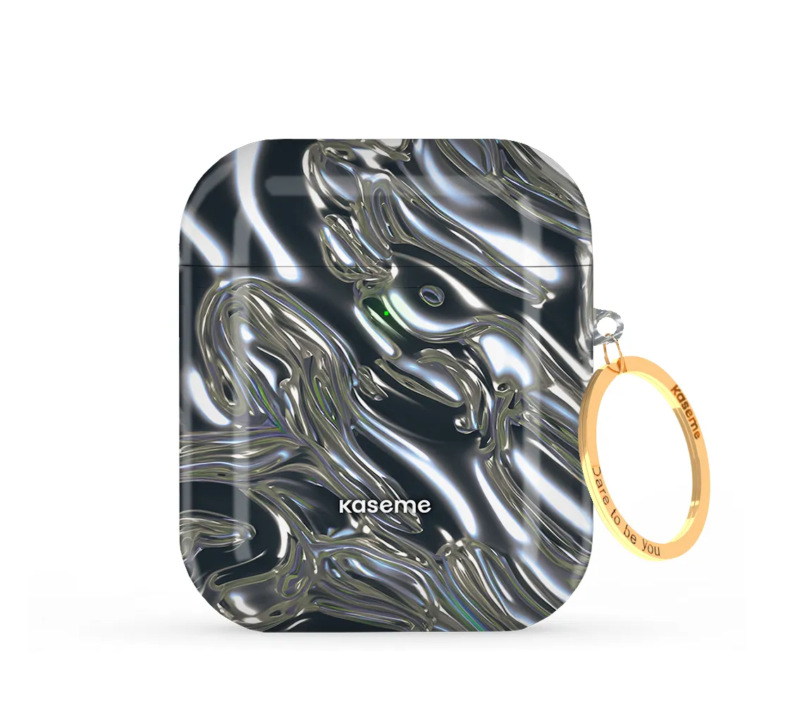 Holographic Horizon AirPods Case vivid portable ergonomic neon silicone shell Trendy Fashion Organizer